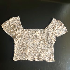 Urban romantics cheetah crop top